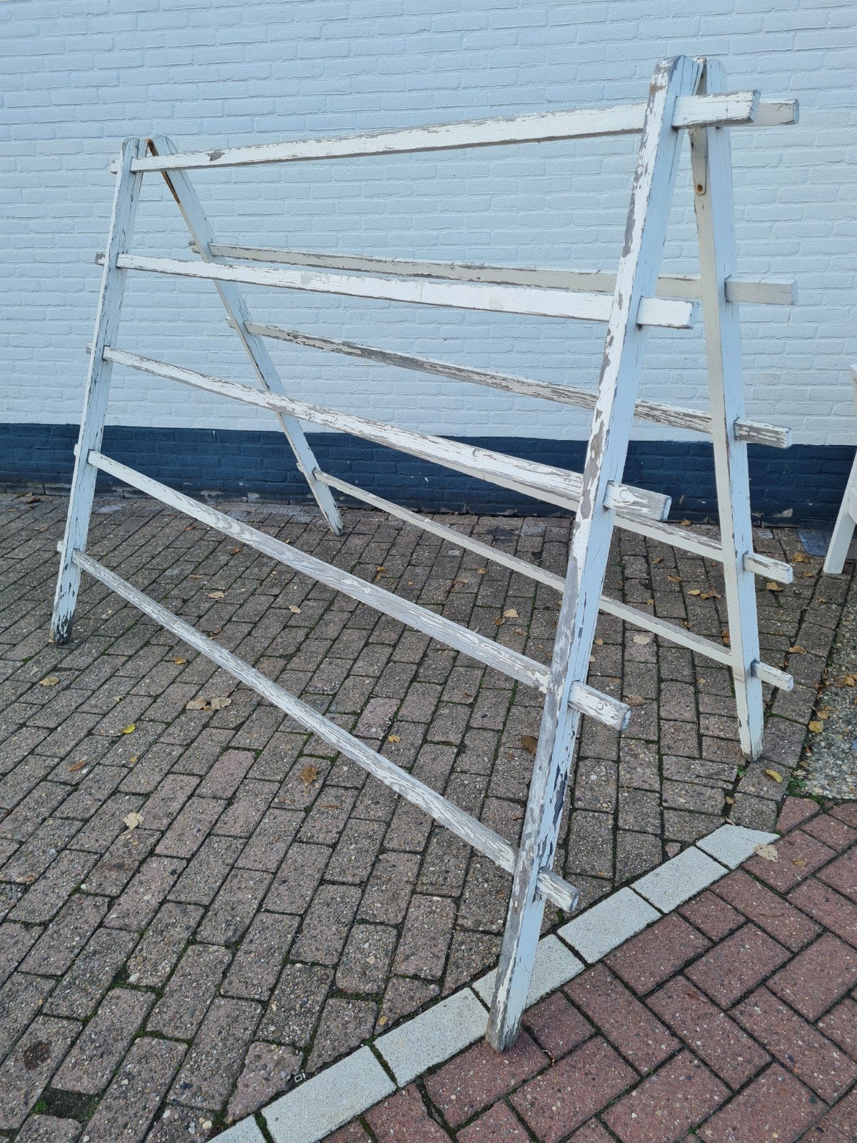 Oude houten ladder / droogrek - Decoratief en functioneel, Ophalen, Gebruikt, Onbekend, Ladder