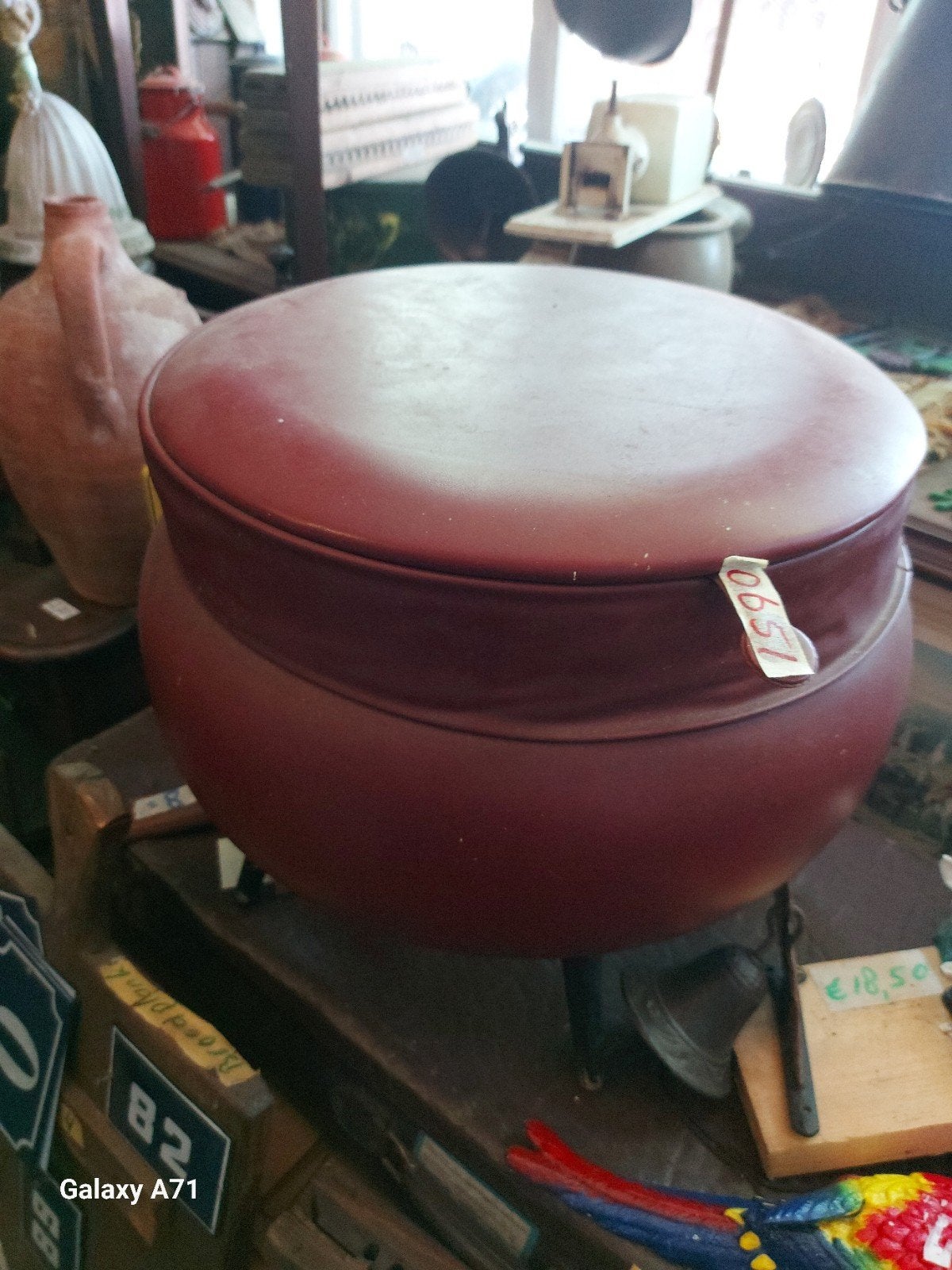 poef jaren 50 vintage puntgaaf, Ophalen of Verzenden
