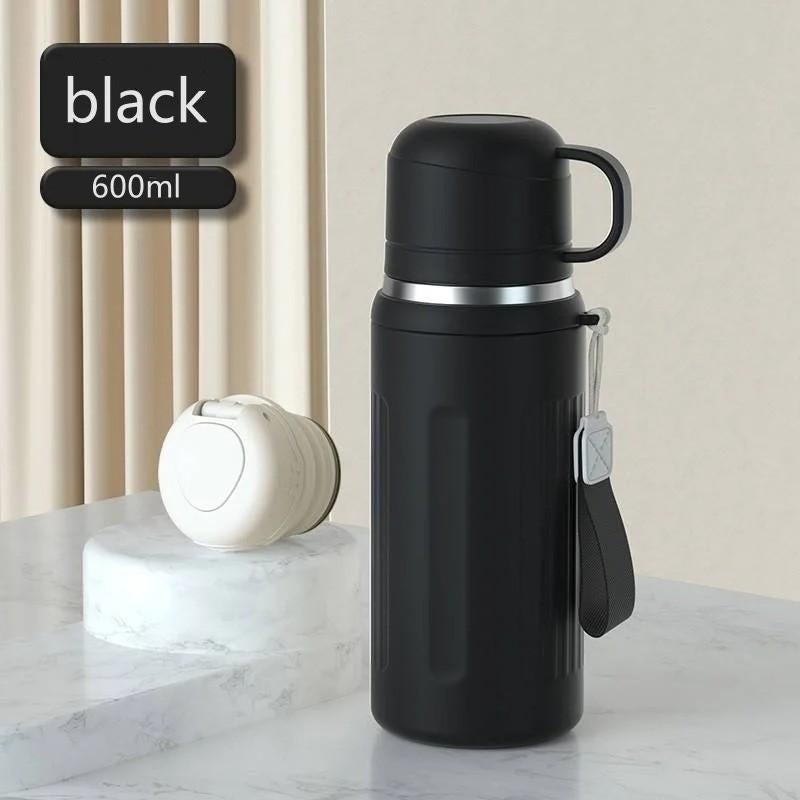 Luxe thermoskannen van RVS met vacuum (600ml), Caravans en Kamperen, Kampeeraccessoires, Ophalen of Verzenden, Nieuw