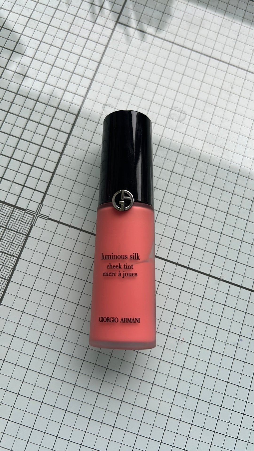 Armani luminous silk cheek tint blush in 50.5, Ophalen of Verzenden, Zo goed als nieuw, Roze, Wangen