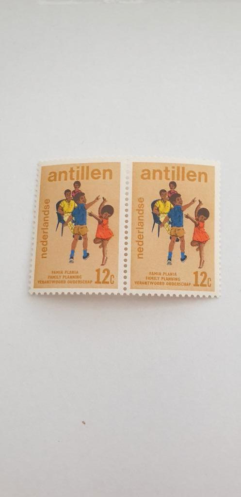 5067 nederlandse antillen blokje familyplanning 1974 12c, Verzenden
