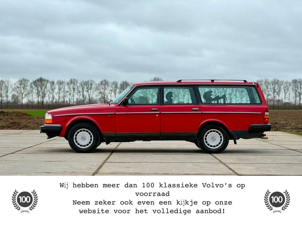 Volvo 240 2.3 GL, Auto's, Automaat, Gebruikt, Zwart, 4 cilinders