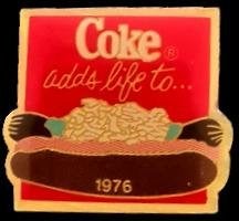Coke adds for live1976 pin, Verzenden, Nieuw, Merk, Speldje of Pin