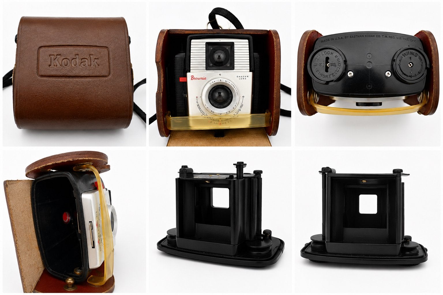 Kodak Brownie Starflex met originele leren hoes, Verzenden, Compact, Kodak