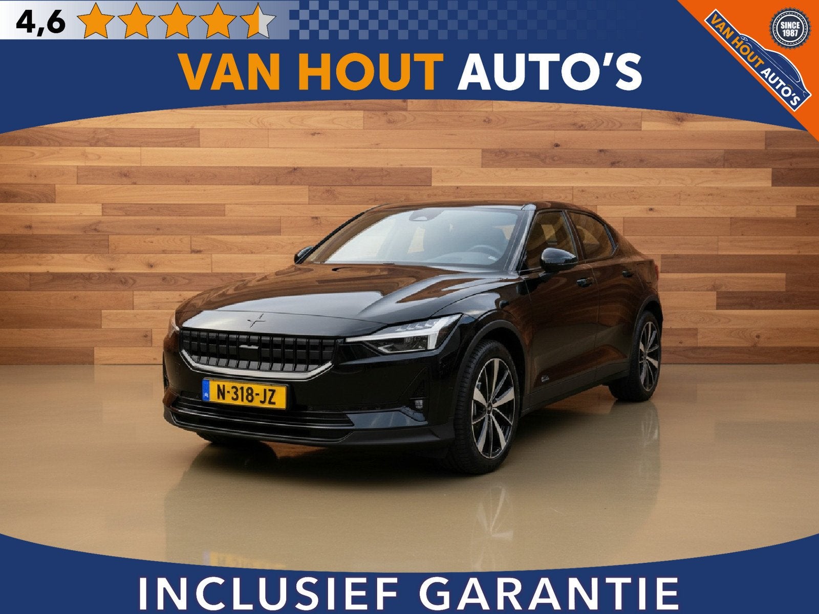 Polestar 2 Standard Range Single Motor 63kWh | SOH 93,46%, Auto's, Stof, Gebruikt, 24 min, Origineel Nederlands