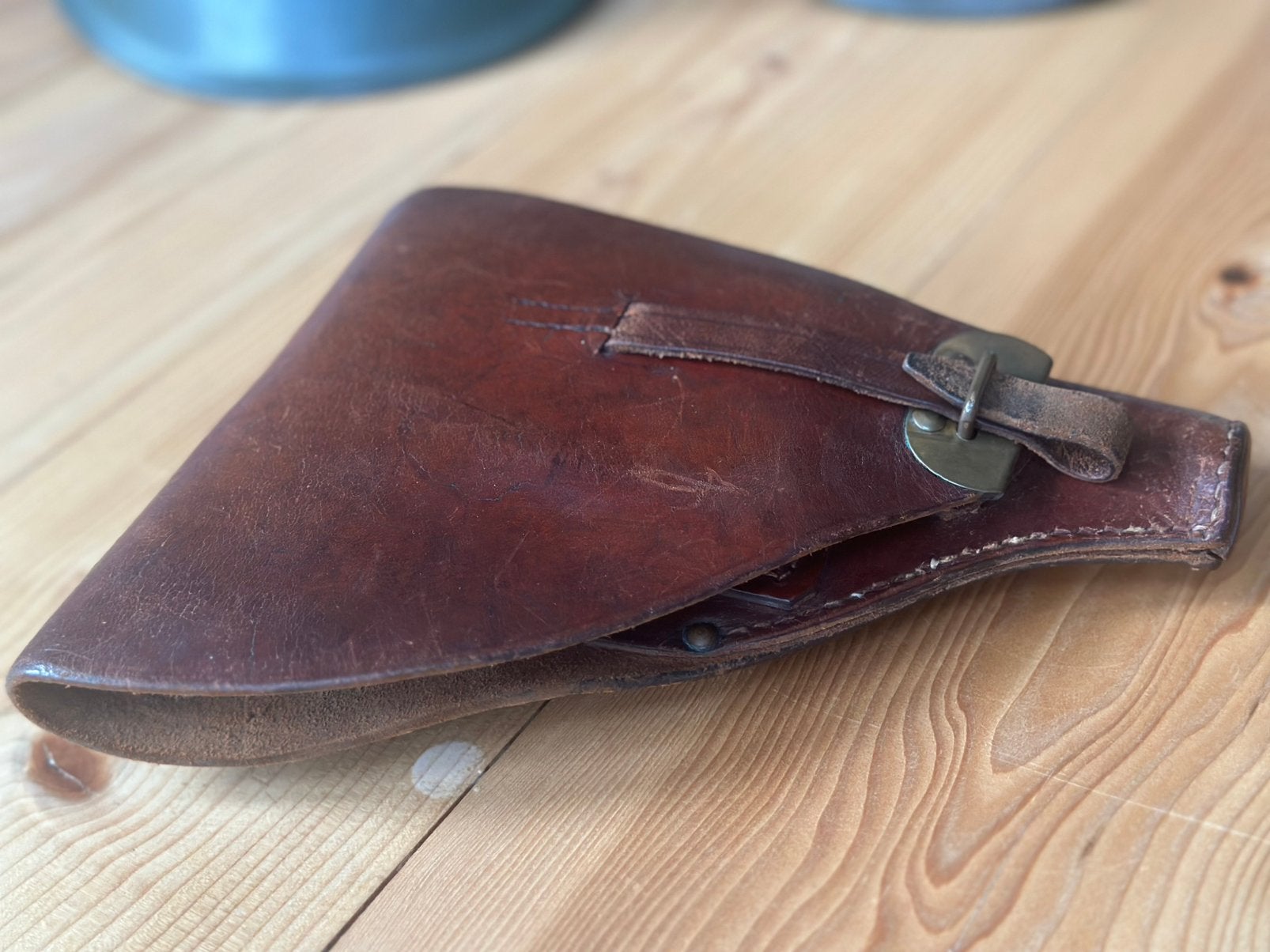 Vintage Leren Holster voor Pistool FN1910, Verzamelen, Ophalen of Verzenden, Overige soorten, Overige gebieden, Overige typen