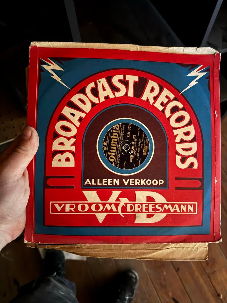 Partij 78 toeren platen - Vintage muziekcollectie, Cd's en Dvd's, Vinyl | Overige Vinyl, Ophalen of Verzenden, Voor 1960, Gebruikt