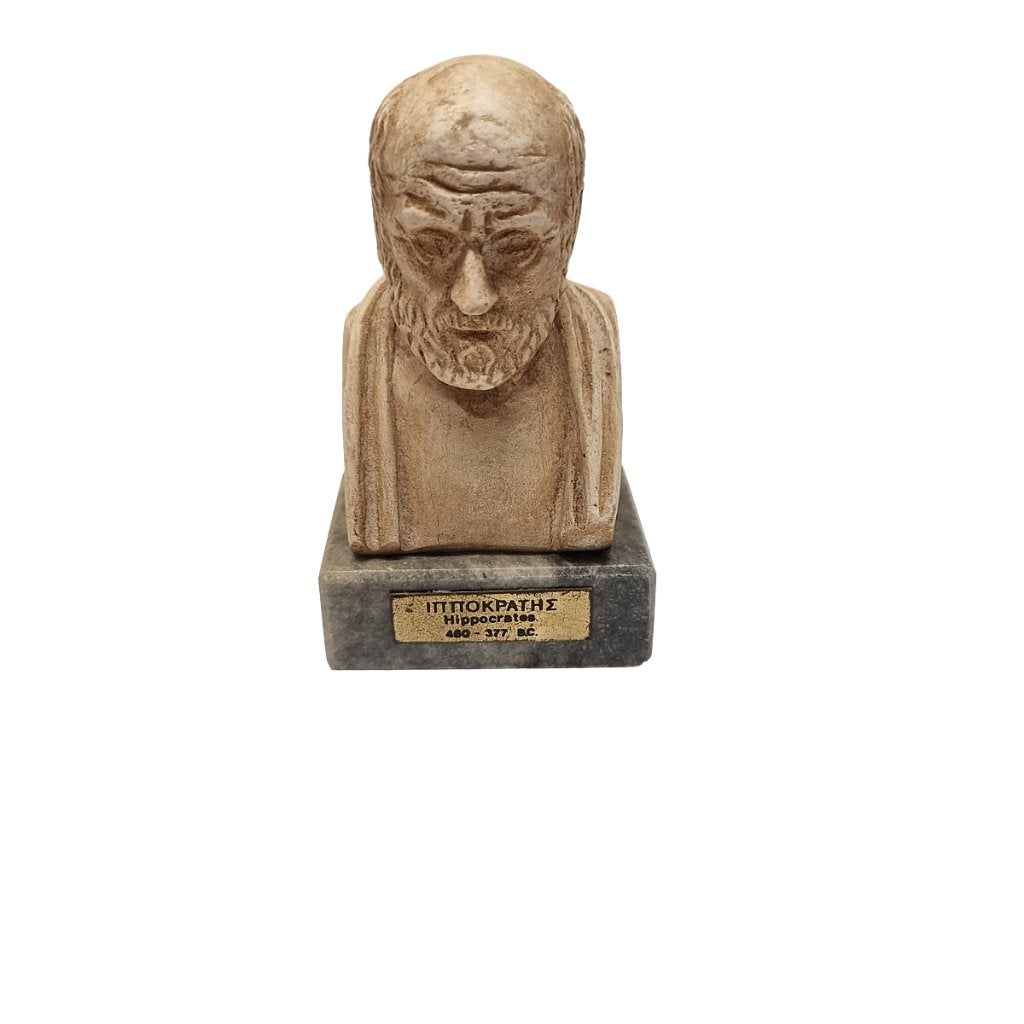 Vintage souvenir miniatuur buste van Hippocrates, Ophalen of Verzenden