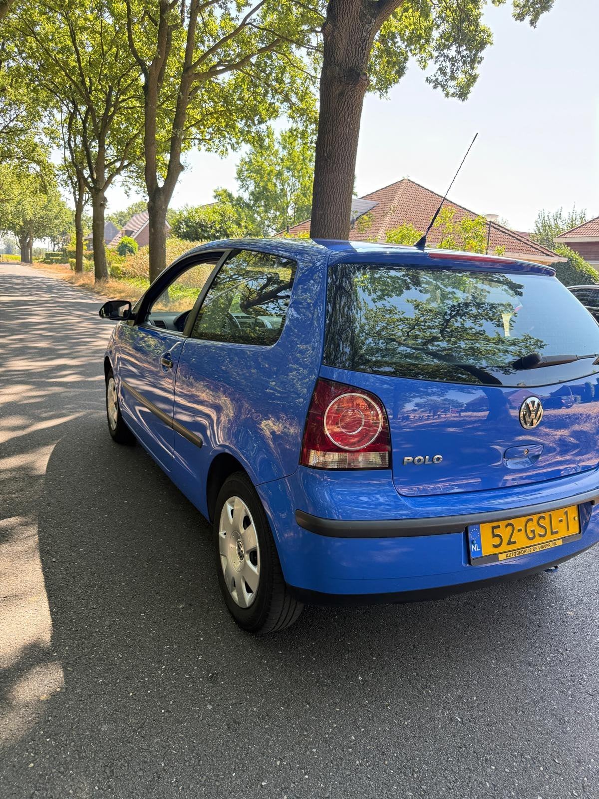 Volkswagen Polo 1.2 44KW 2008 Blauw, Auto's, Voorwielaandrijving, Stof, 989 kg, Blauw