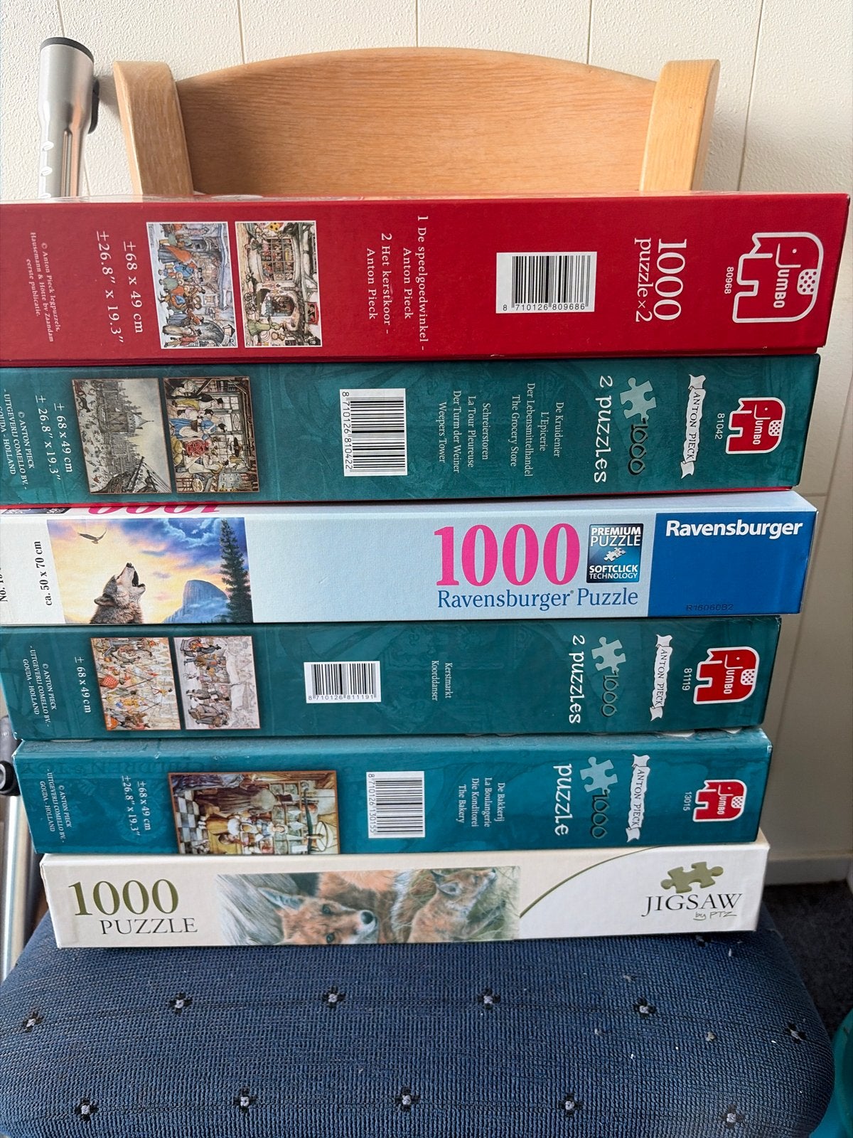 Diverse 1000-stuk Legpuzzels - Jumbo, Ravensburger, Jigsaw, Ophalen, 500 t/m 1500 stukjes, Nieuw, Legpuzzel