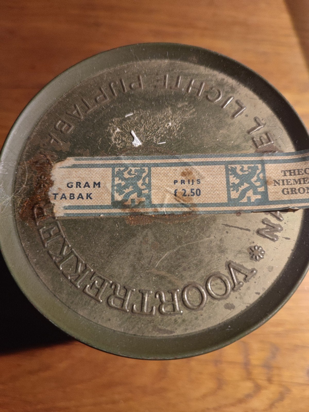 Vintage Niemeyer Coopvaert Tabak & Snuif Blik, Ophalen of Verzenden, Gebruikt