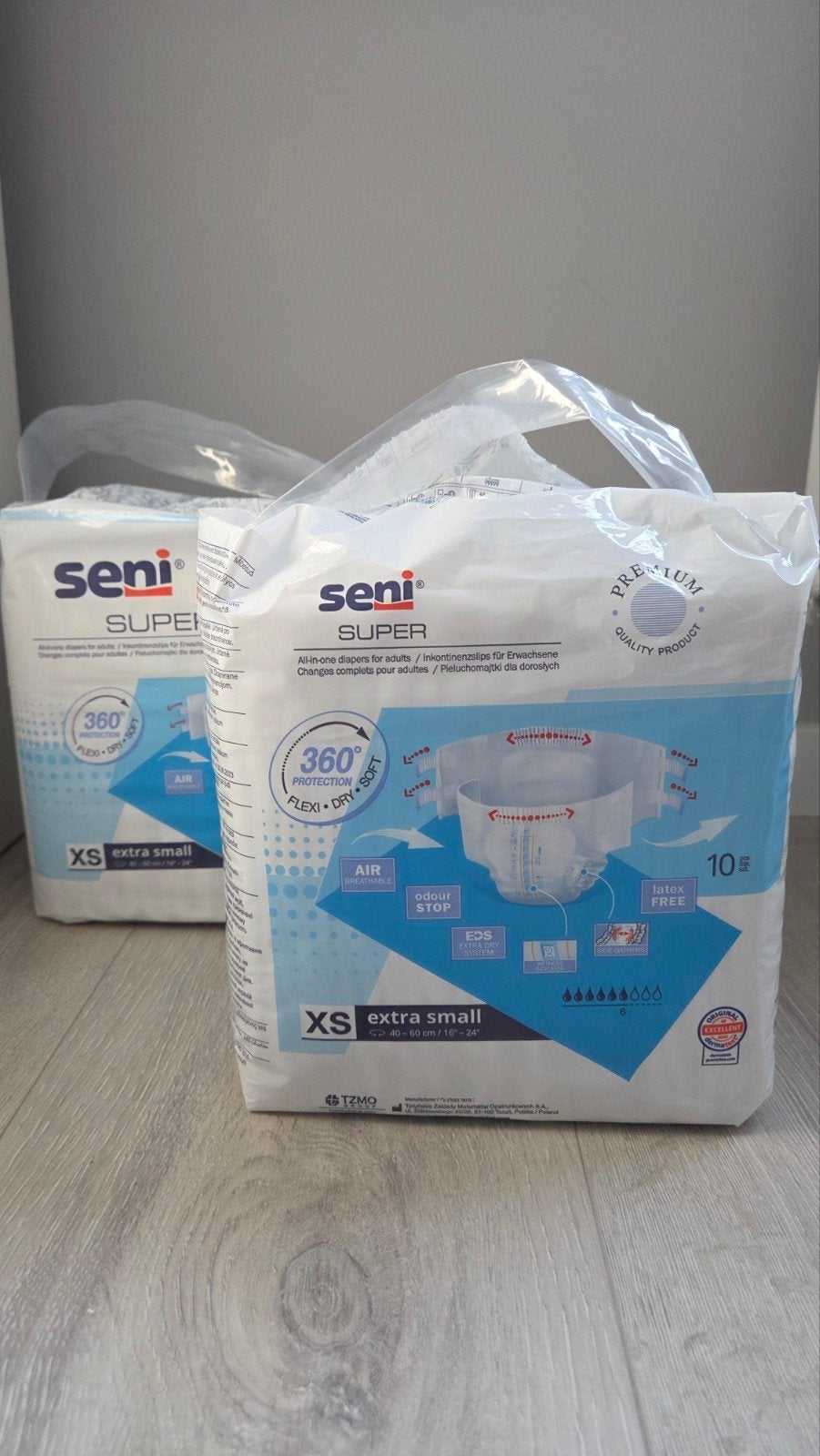 Seni Super Luiers XS - 2 pakken (één geopend), Ophalen, Seni