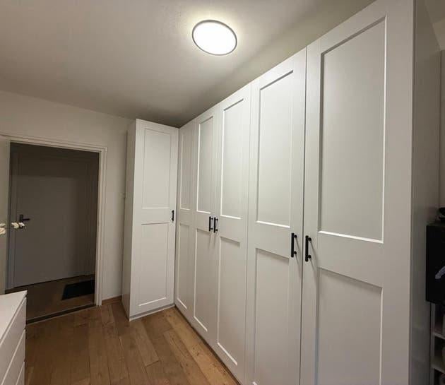 Witte PAX kledingkast met veel opbergruimte, Huis en Inrichting, Kasten | Kledingkasten, Ophalen, 100 tot 150 cm, 200 cm of meer