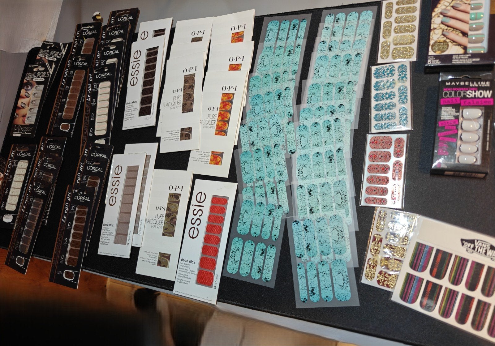 Grote collectie Nail Art Stickers / foils / wraps, Overige kleuren, Nieuw, Ophalen of Verzenden, Handen en Nagels