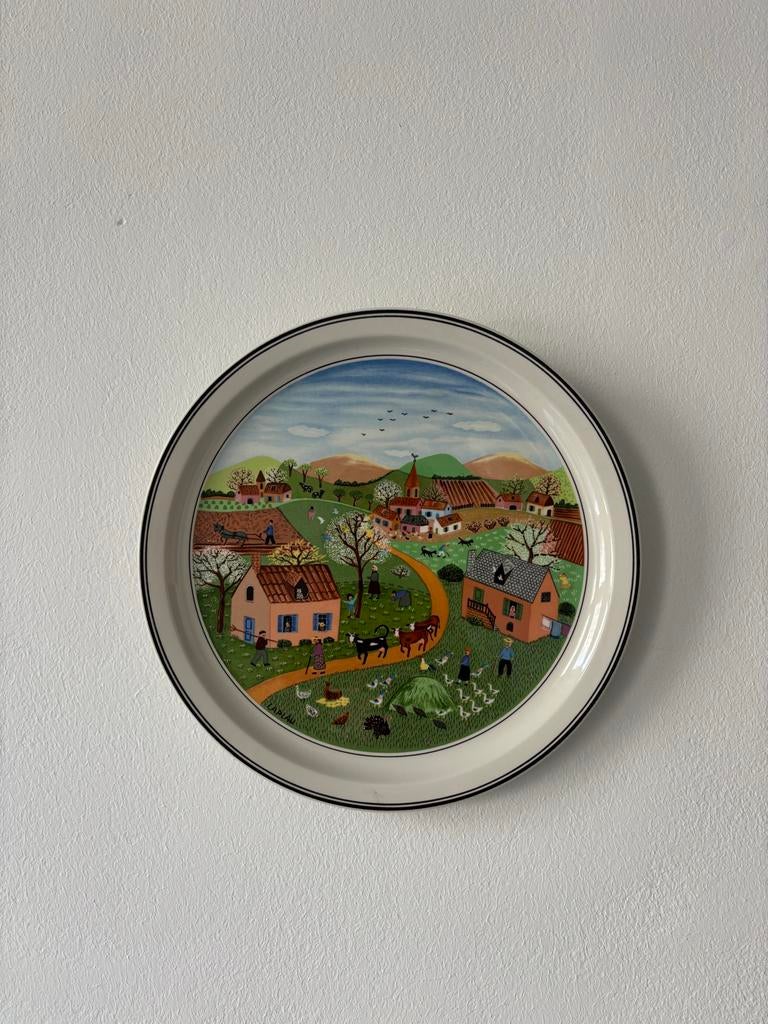 Villeroy & Boch Naïf 'Le Printemps' wandbord, Ophalen of Verzenden