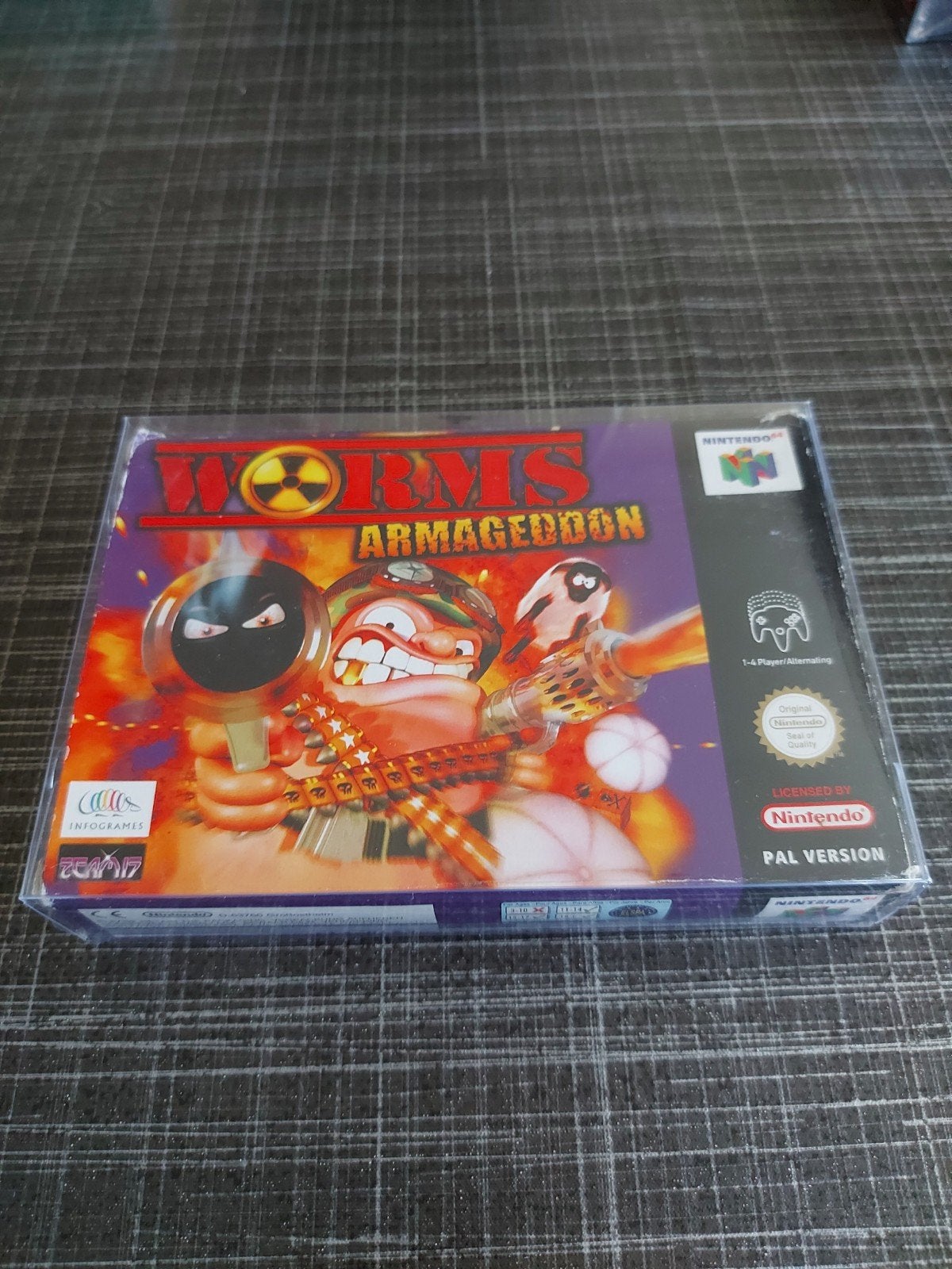 Worms Armageddon Nintendo 64 (N64) Compleet in doos, Spelcomputers en Games, Games | Nintendo 64, Gebruikt, Eén computer, Ophalen of Verzenden