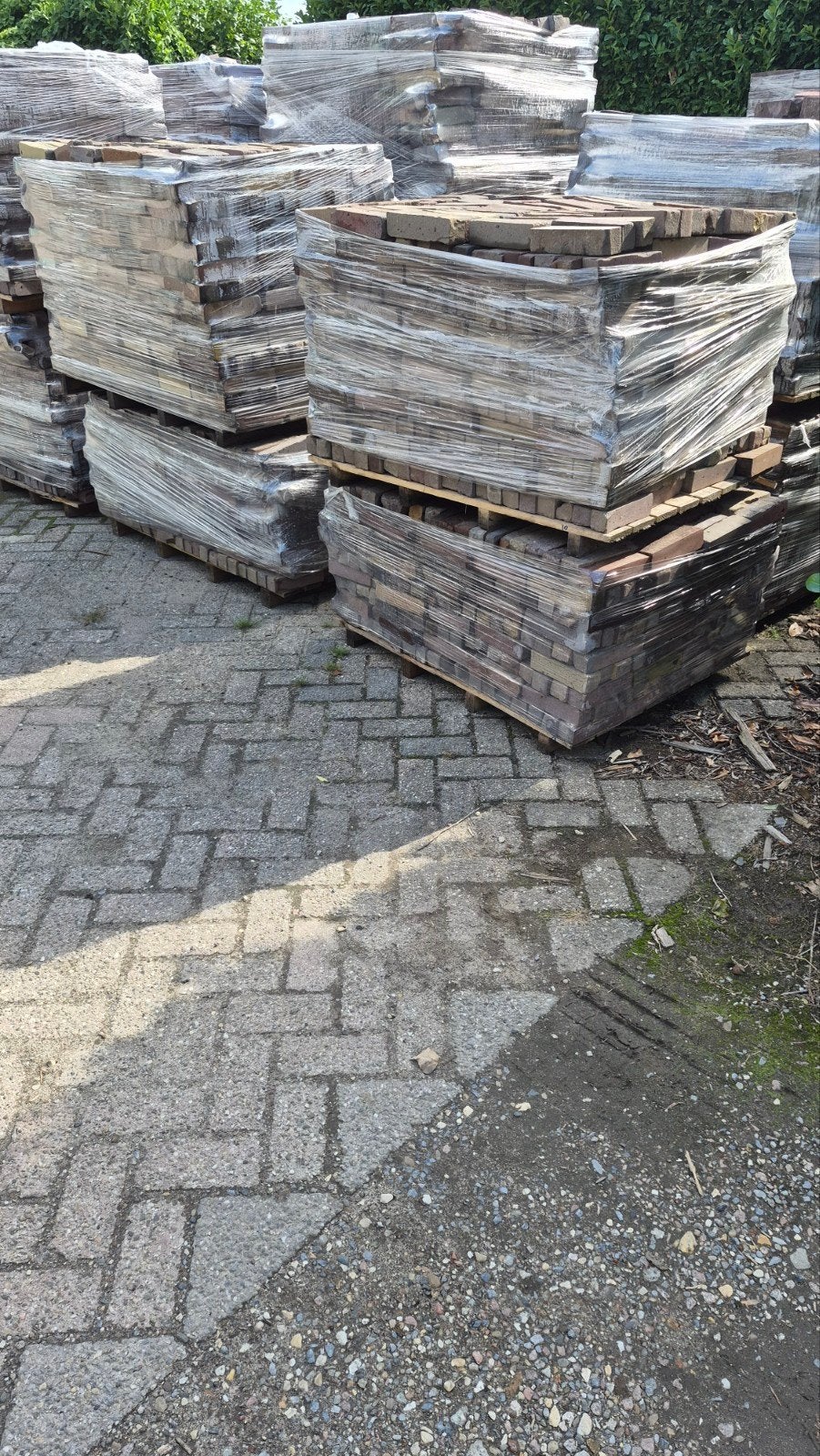 ✅️🧱PRACHTIGE OUD GEBAKKEN WAALTJES VOOR €25,- per M2, Tuin en Terras, Ophalen of Verzenden, Gebruikt, Keramiek, Klinkers