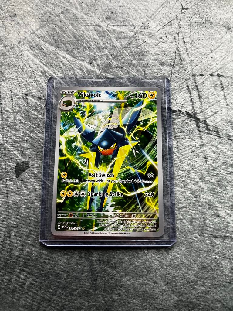 Vikavolt #230 Pack Fresh Pokémon Kaart, Ophalen of Verzenden, Nieuw, Losse kaart, Foil