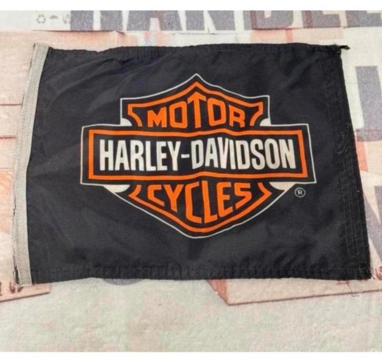 Vlag Motor Harley Davidson Cycles vintage dubbelzijdig flag, Diversen, Ophalen of Verzenden, Zo goed als nieuw, H, H