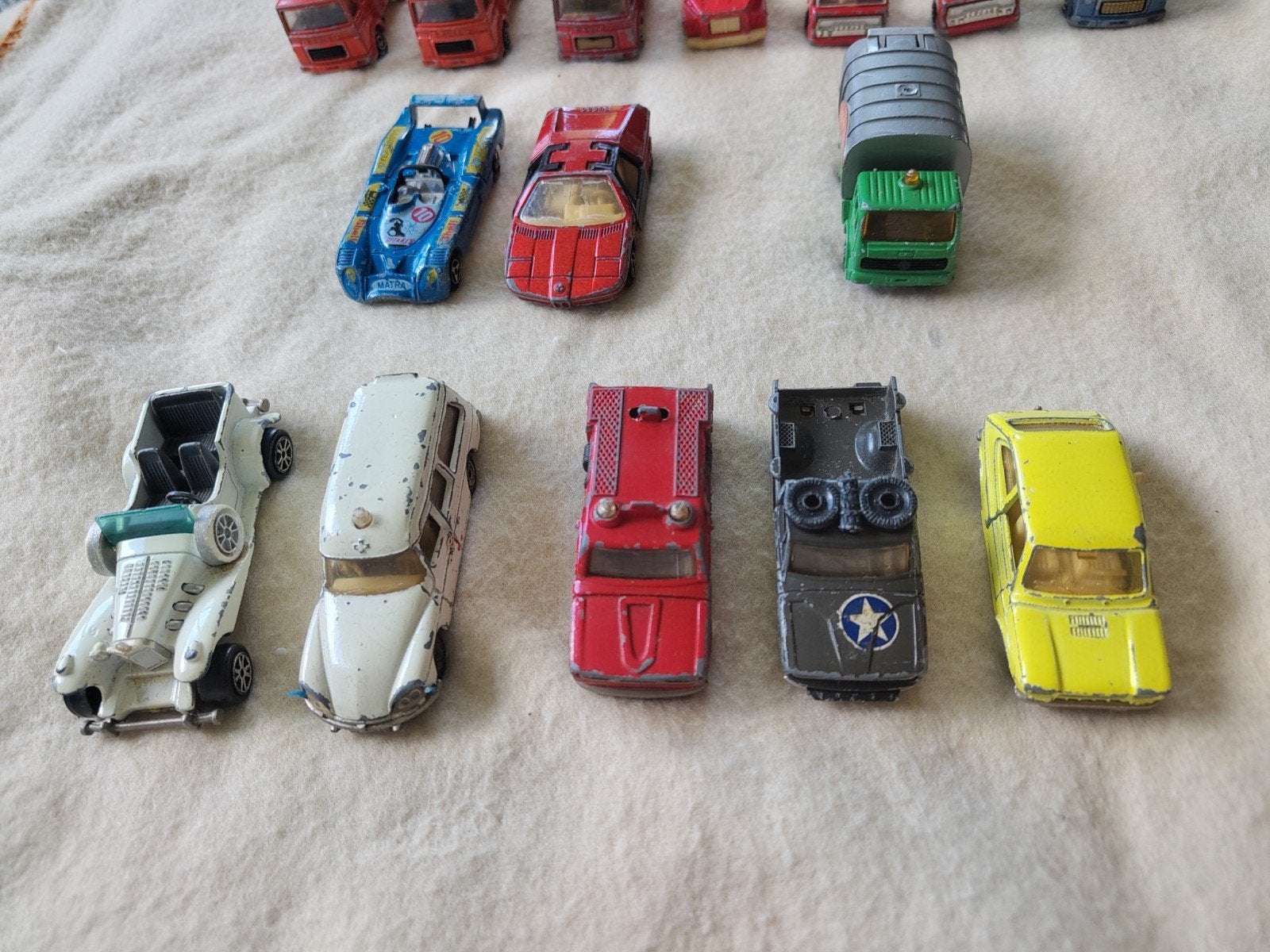 Vintage speelgoedauto 's Majorette en 2 tank-opleggers, Ophalen of Verzenden, Gebruikt