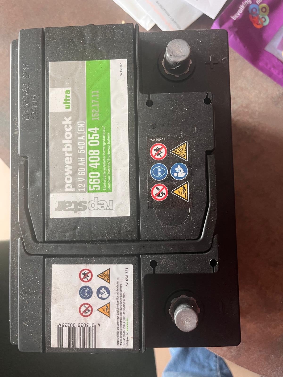 Zo goed als nieuwe Powerblock Ultra 12V 60AH startaccu, Ophalen, Gebruikt, Universele onderdelen