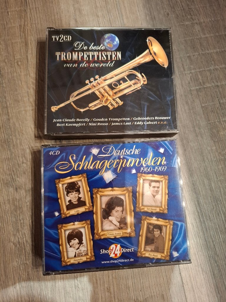 CD Boxen: Trompettisten & Deutsche Schlagerjuwelen, Gebruikt, Boxset, Schlager, Ophalen of Verzenden