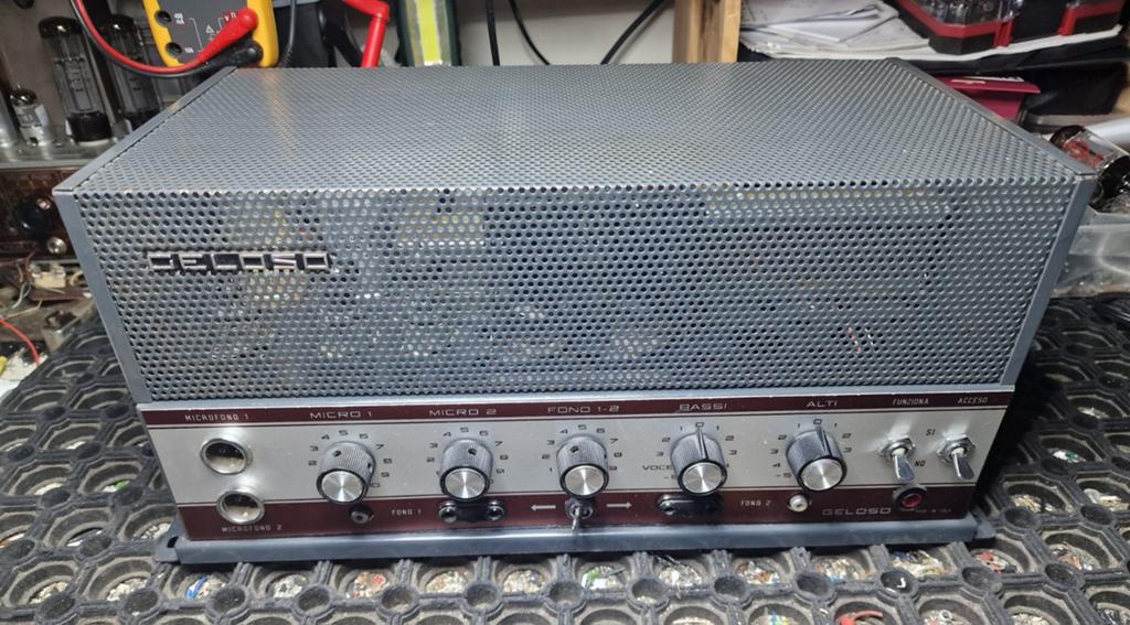 Geloso G.1/1070-A buizenversterker 70 tot 90 watt, Ophalen of Verzenden