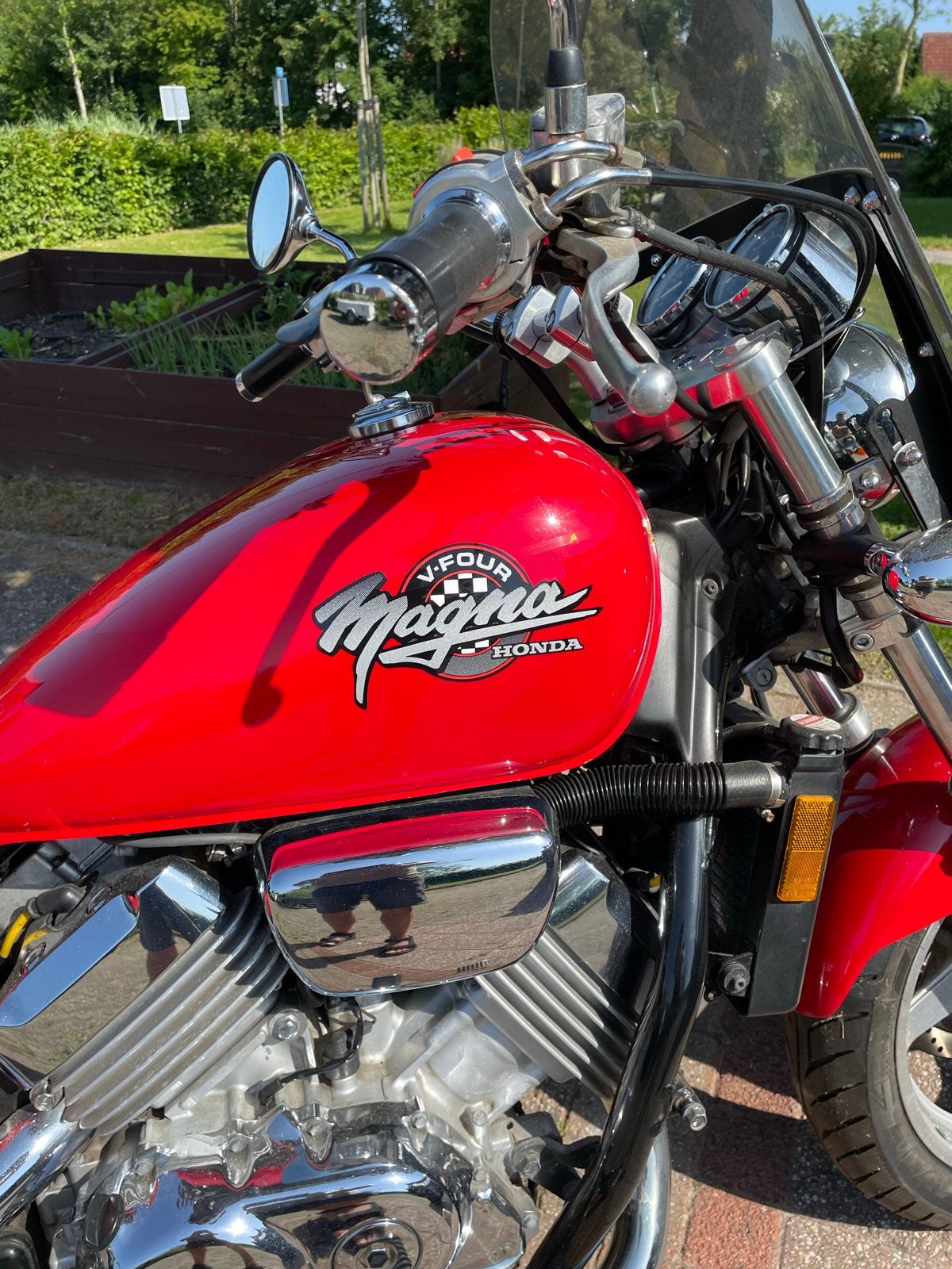 Honda Magna VF 750C Chopper - Rood, Goed Onderhouden, 4 cilinders, Gebruikt, Particulier, Meer dan 35 kW