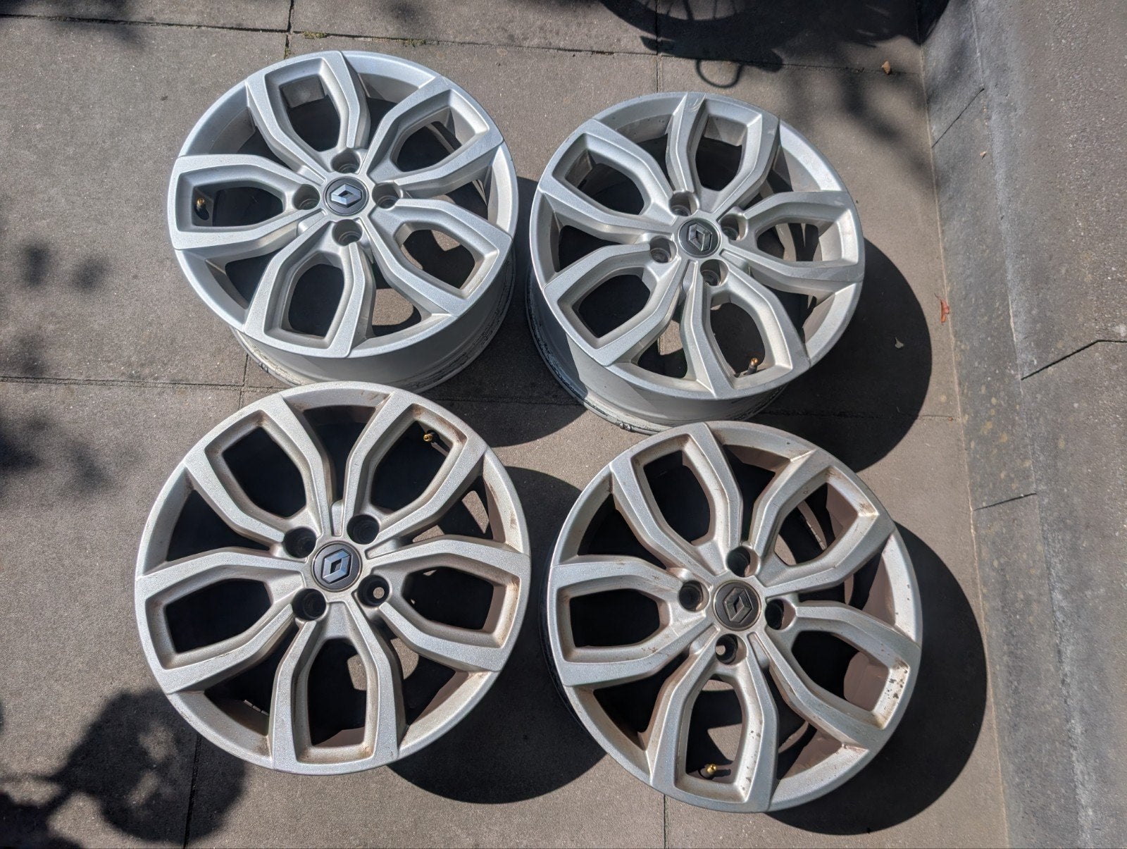 4 Aluminium velgen 16 inch Renault Clio IV, Auto-onderdelen, Ophalen, Gebruikt, Velg(en), 16 inch