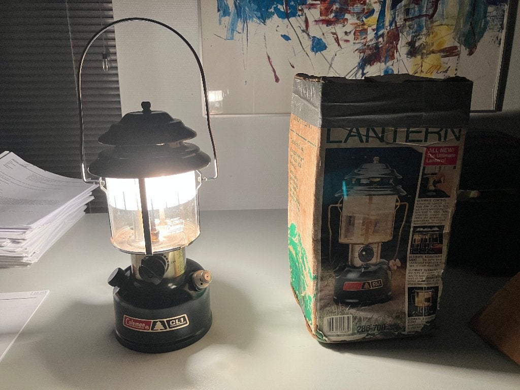 Coleman CL1 Benzinelamp, Caravans en Kamperen, Ophalen, Gebruikt