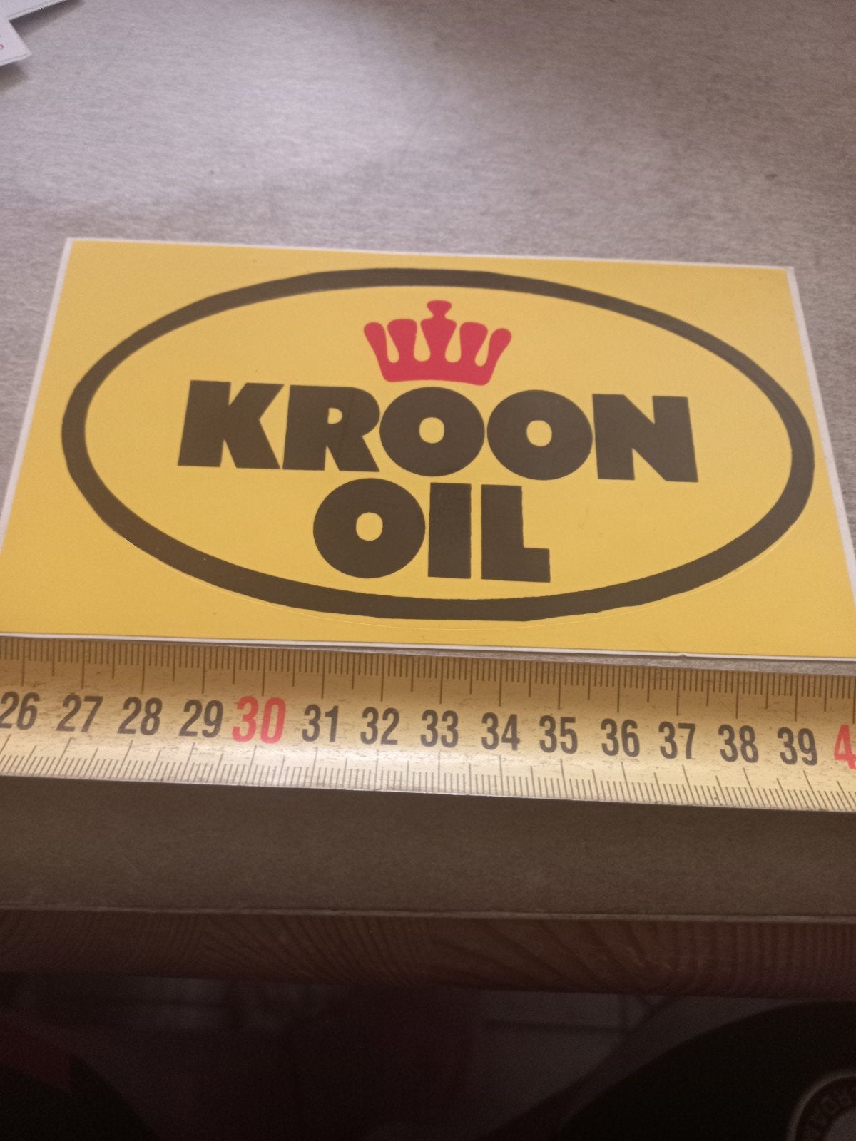 Vintage Kroon Oil sticker /, Verzamelen, Ophalen of Verzenden