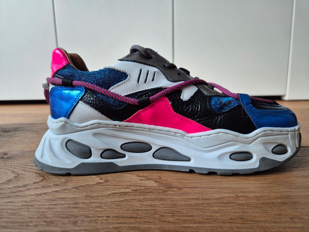 DWRS SATURNUS sparkling - Sneakers Kobalt/Neon Pink maat 41, Kleding | Dames, Schoenen, DWRS, Blauw, Ophalen of Verzenden, Sneakers of Gympen