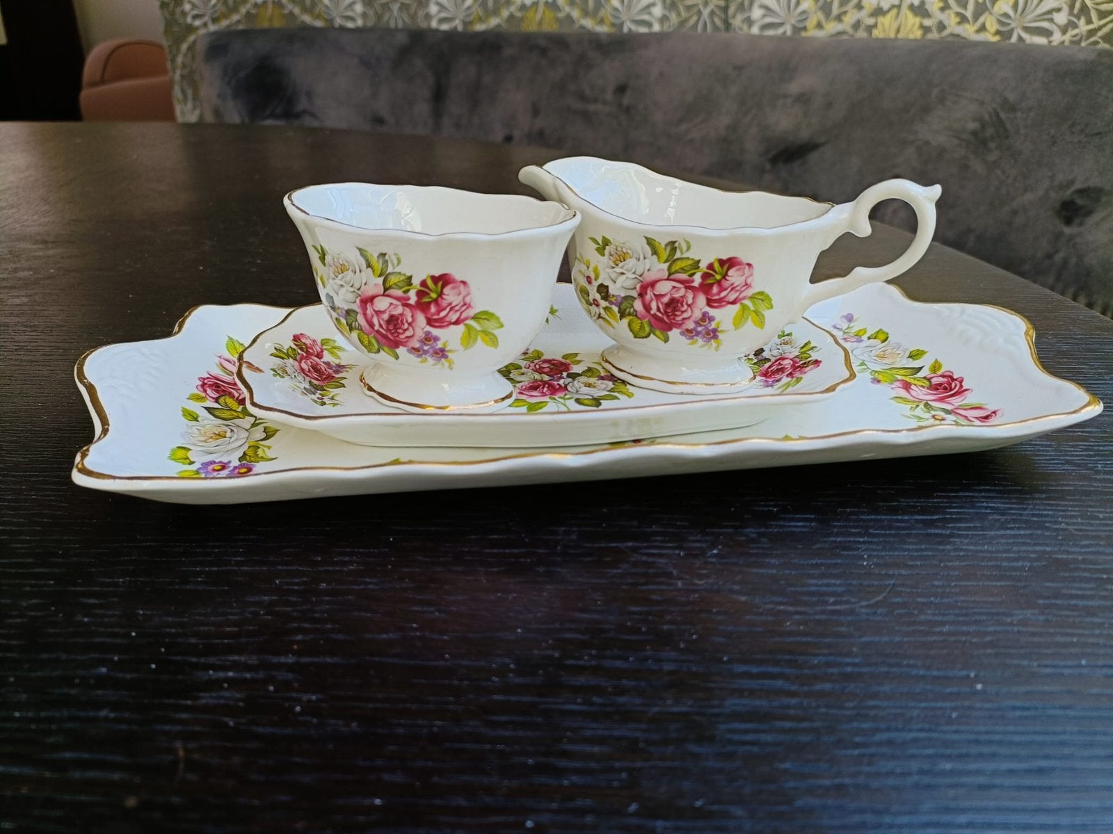 Engels servies harmony rose , old foley, Ophalen of Verzenden, Aardewerk, Overige stijlen
