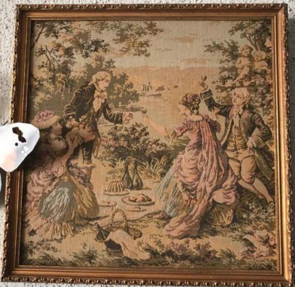 Klassiek Gobelin Doek 55x55cm - Excl. Lijst, Ophalen of Verzenden