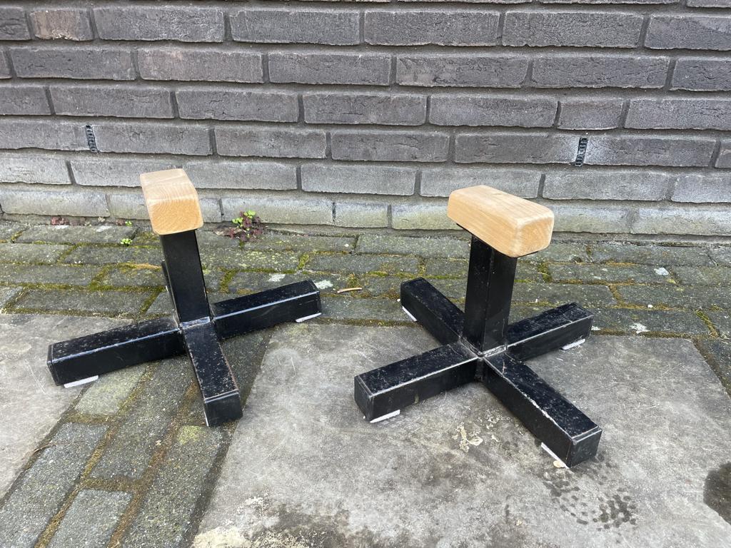 Acro paaltjes Steun in nette staat., Sport en Fitness, Turnen, Ophalen, Gebruikt, Materiaal, Zwart