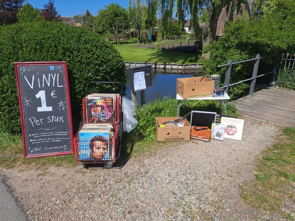 Lp's, electronica, antiek en meer €1,- langs de weg, Ophalen of Verzenden, Gebruikt, Overige formaten
