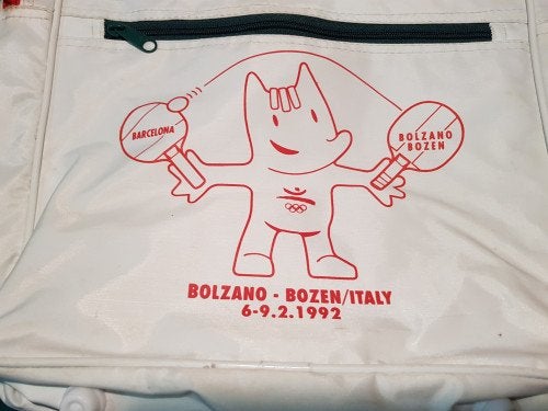 tafeltennis tas vintage 1992, Sport en Fitness, Overige Sport en Fitness, Ophalen of Verzenden, 'T Olde Gre-j, Info@toldegrej.nl