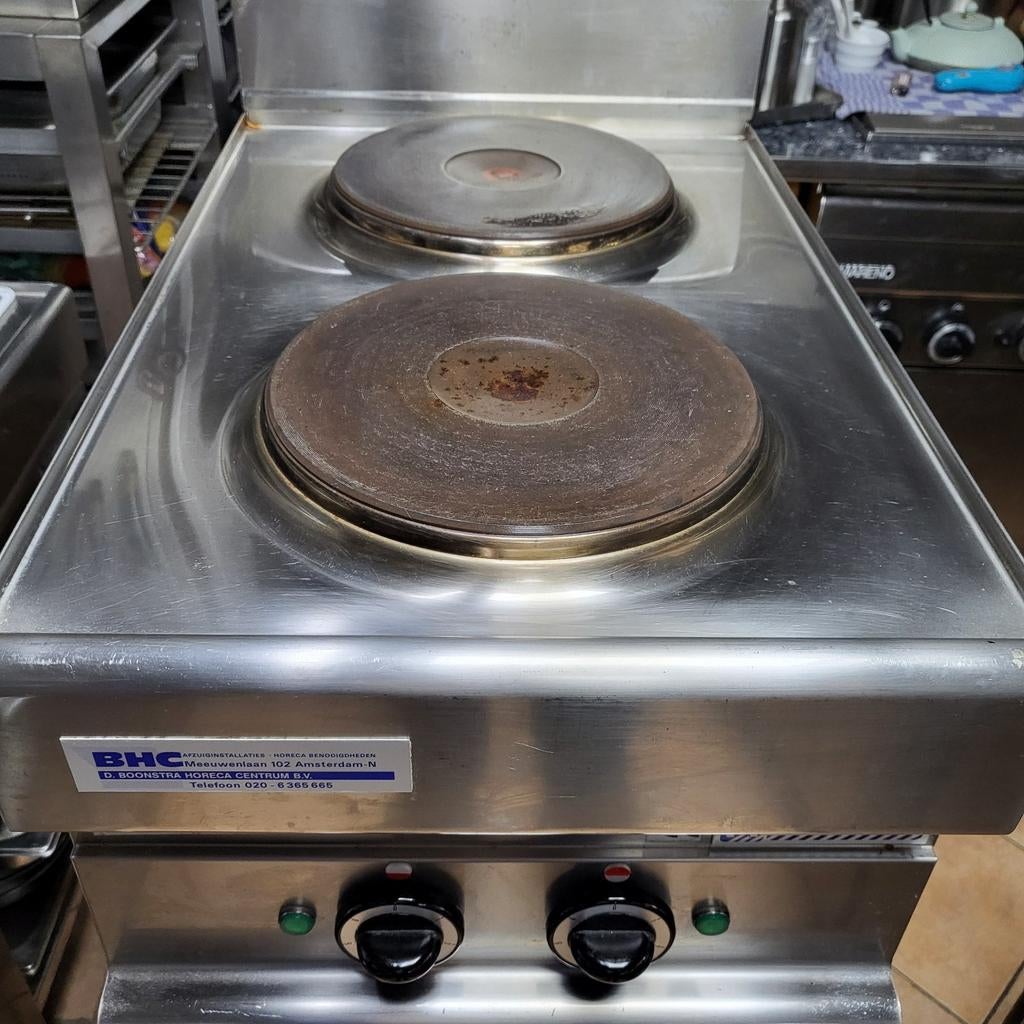 elektrische kookplaat 2 pits (Horeca kwaliteit), Ophalen, 3 kookzones of minder, Zo goed als nieuw, Vrijstaand