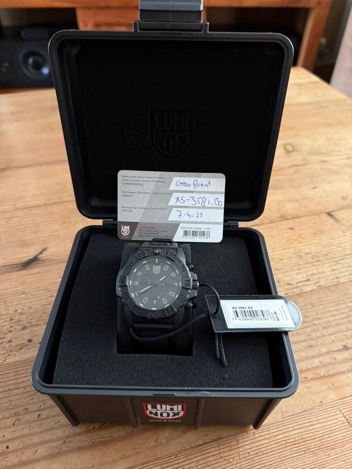Luminox Navy Seal Chronograph Horloge, Ophalen, Zo goed als nieuw, Polshorloge, Overige merken