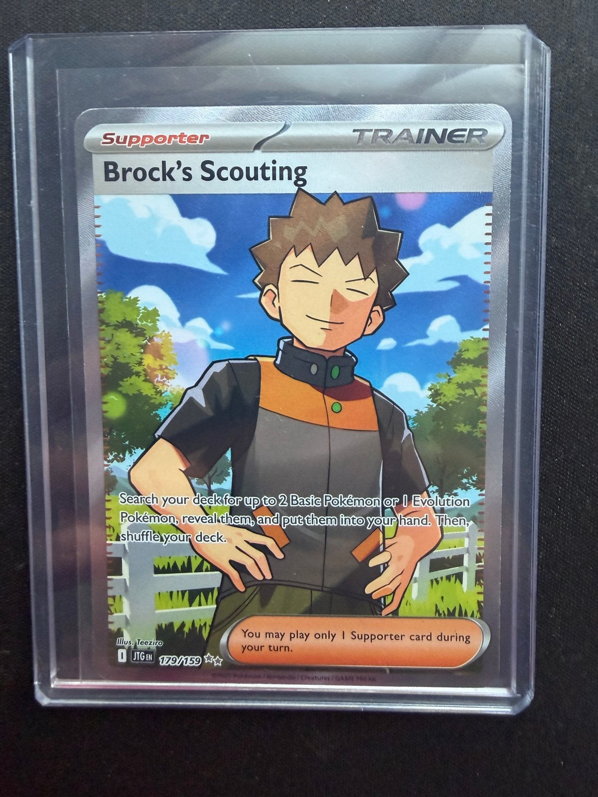Brock's Scouting 179/159, Ophalen of Verzenden, Zo goed als nieuw, Losse kaart, Foil