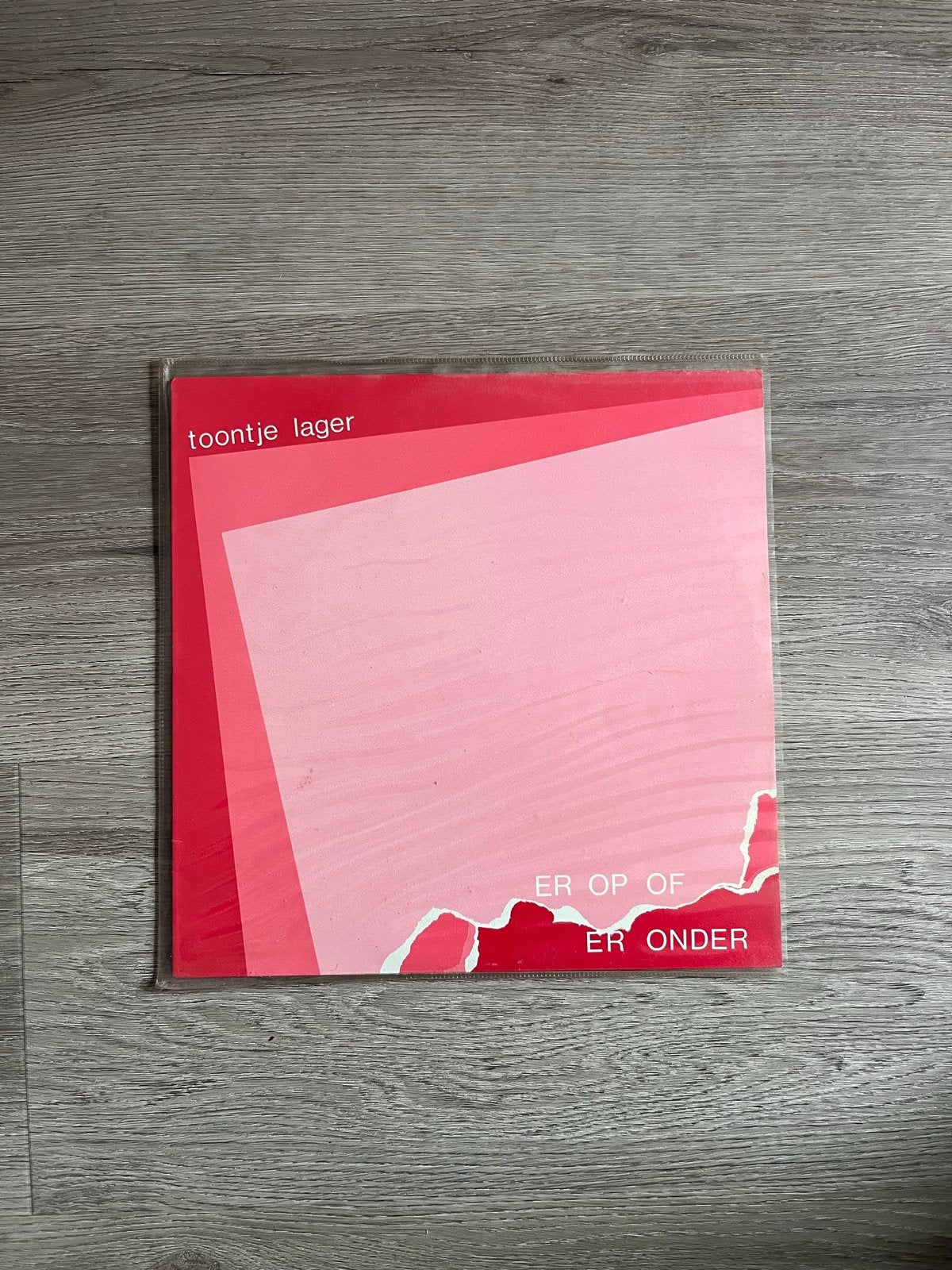 Toontje Lager - Er Op Of Er Onder (Vinyl LP), LP, Gebruikt, New wave, Ophalen of Verzenden