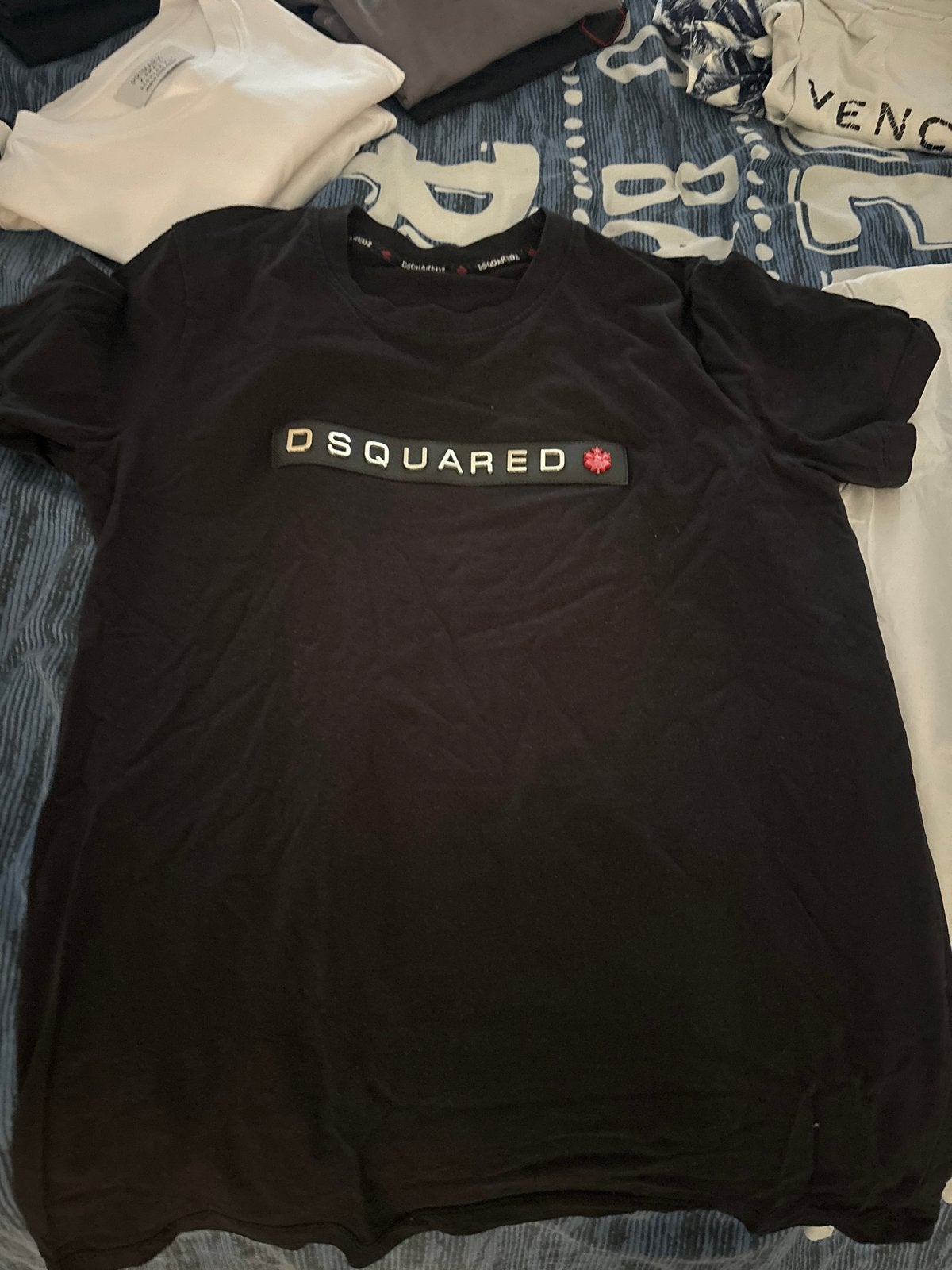 Twee originele Dsquared T-shirts (zwart en wit), Ophalen, Zo goed als nieuw, Overige maten, Zwart