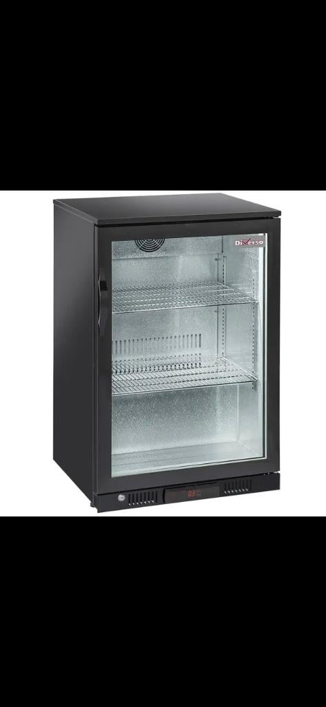 Barkoelkast | BACK BAR | 133L | Zwart, Witgoed en Apparatuur, 100 tot 150 liter, 45 tot 60 cm, Ophalen, 85 tot 120 cm