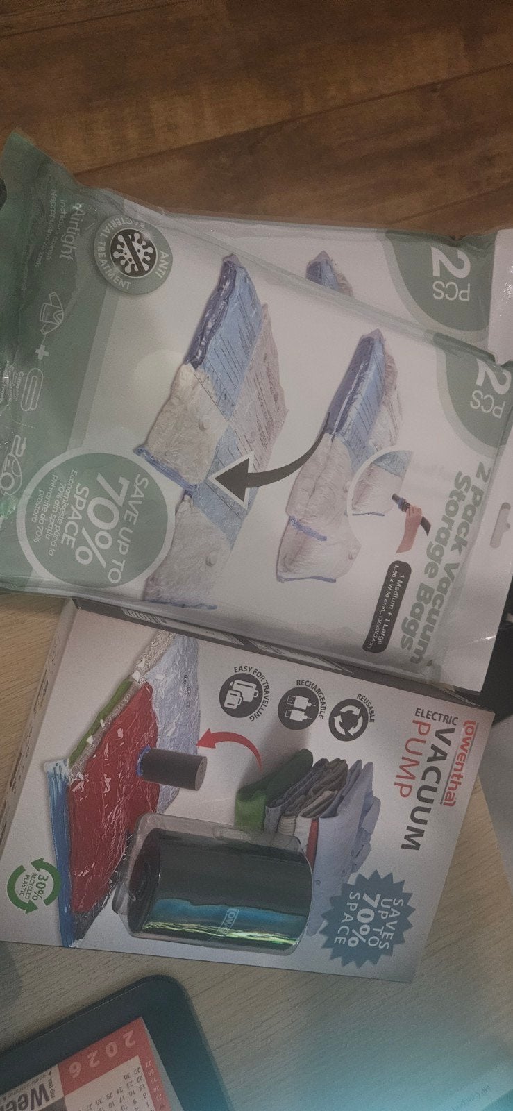 vacuum pomp en 2 pakken met 2 zakken nieuw, Ophalen, Nieuw