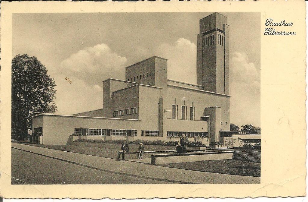 Raadhuis Hilversum, Ophalen of Verzenden, 1940 tot 1960, Gelopen, Noord-Holland