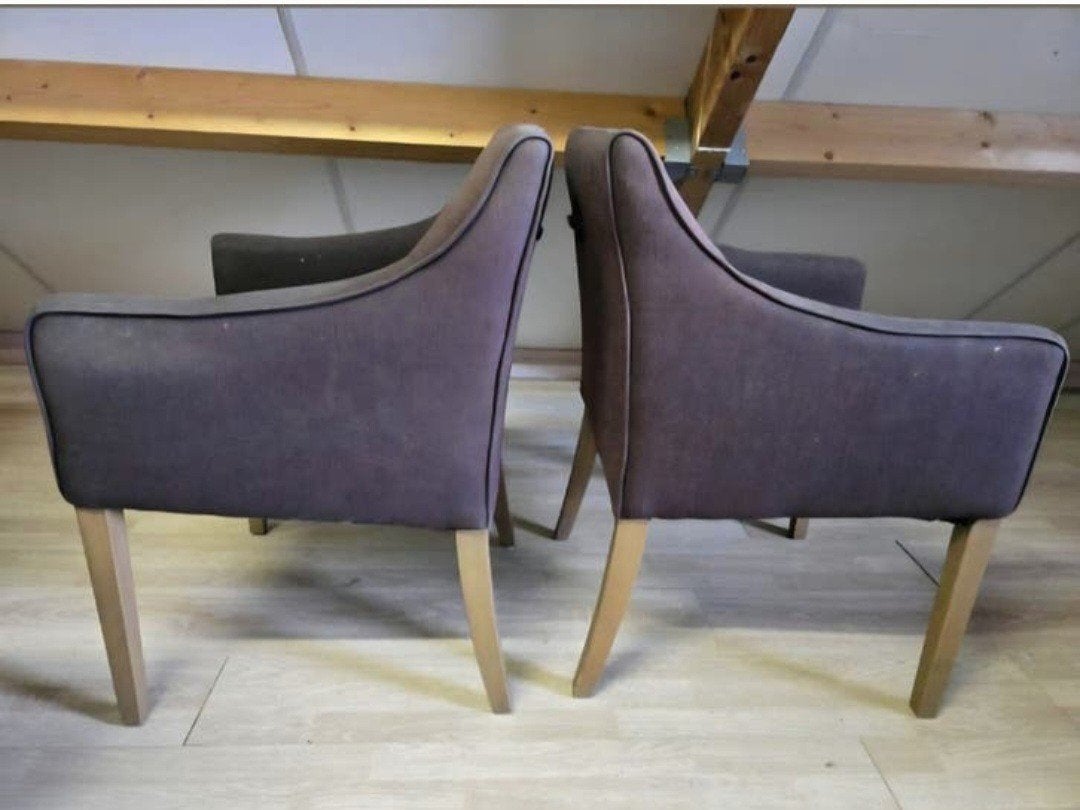 2 Riviera Maison stoelen - Gebruikt, Gebruikt, Twee, Bruin, Ophalen of Verzenden