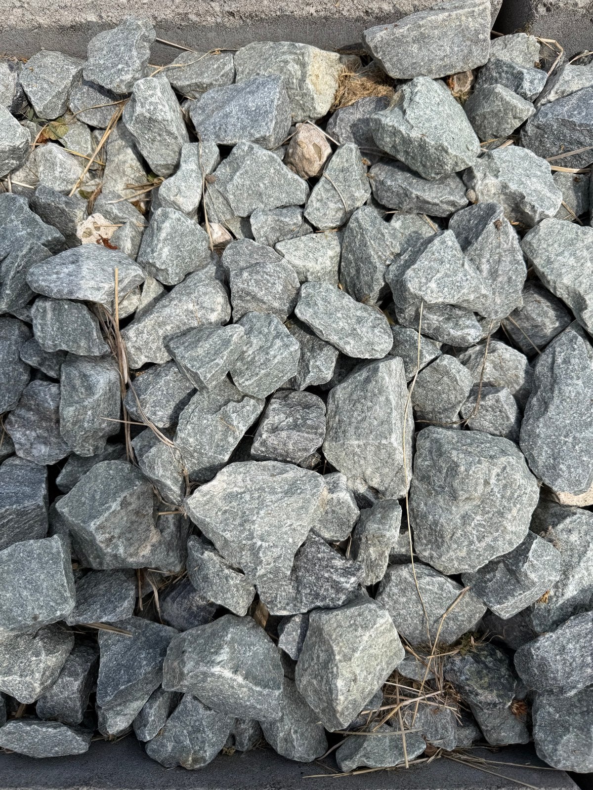 Noors graniet grof ca. 1,5 m3 voor tuin en landschap, Tuin en Terras, Ophalen, Gebruikt, Graniet, Grind