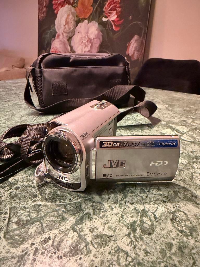 JVC Everio GZ-MG335 camcorder set, JVC, 20x of meer, Ophalen of Verzenden, Camera