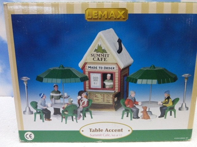 lemax Summit Cafe kerstdorp poppetjes kersthuisje accessoire, Diversen, Kerst, Zo goed als nieuw, Ophalen of Verzenden
