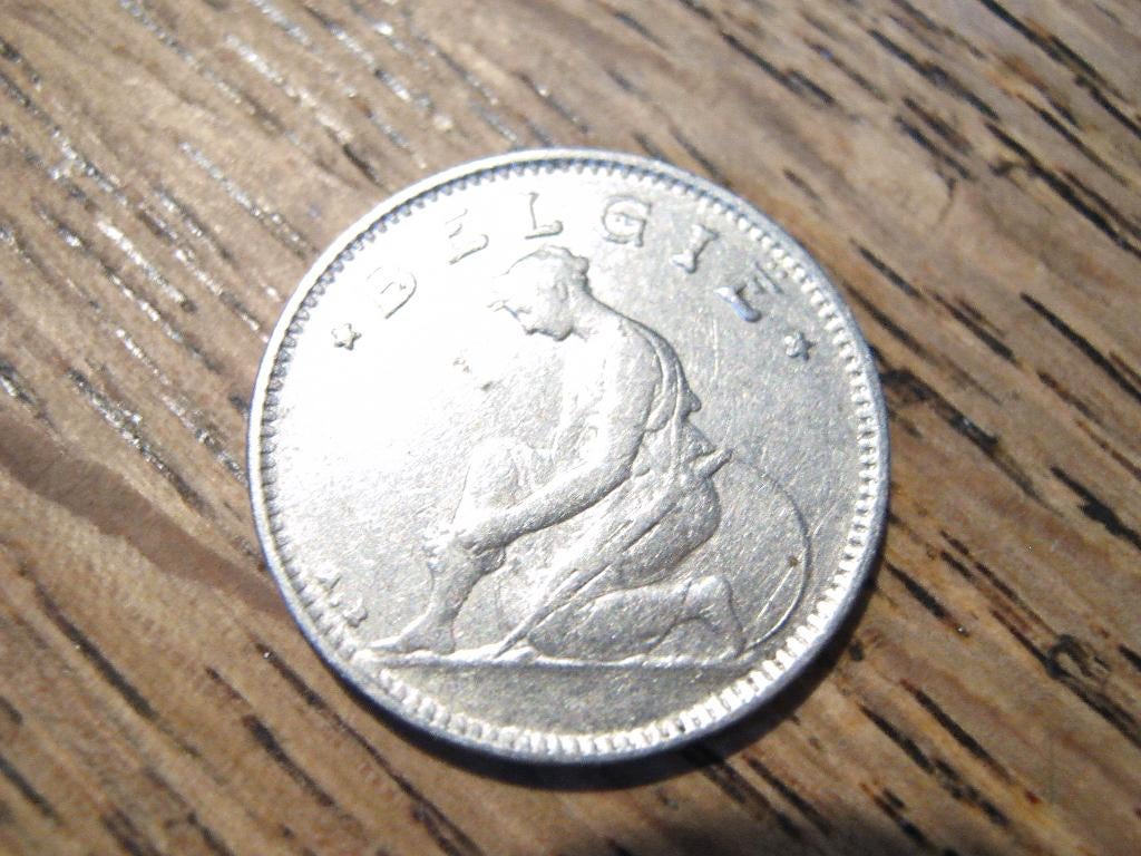 Belgie 50 Centimes 1928 , koning Albert I, Vlaams #33, Ophalen of Verzenden, Overig, Losse munt